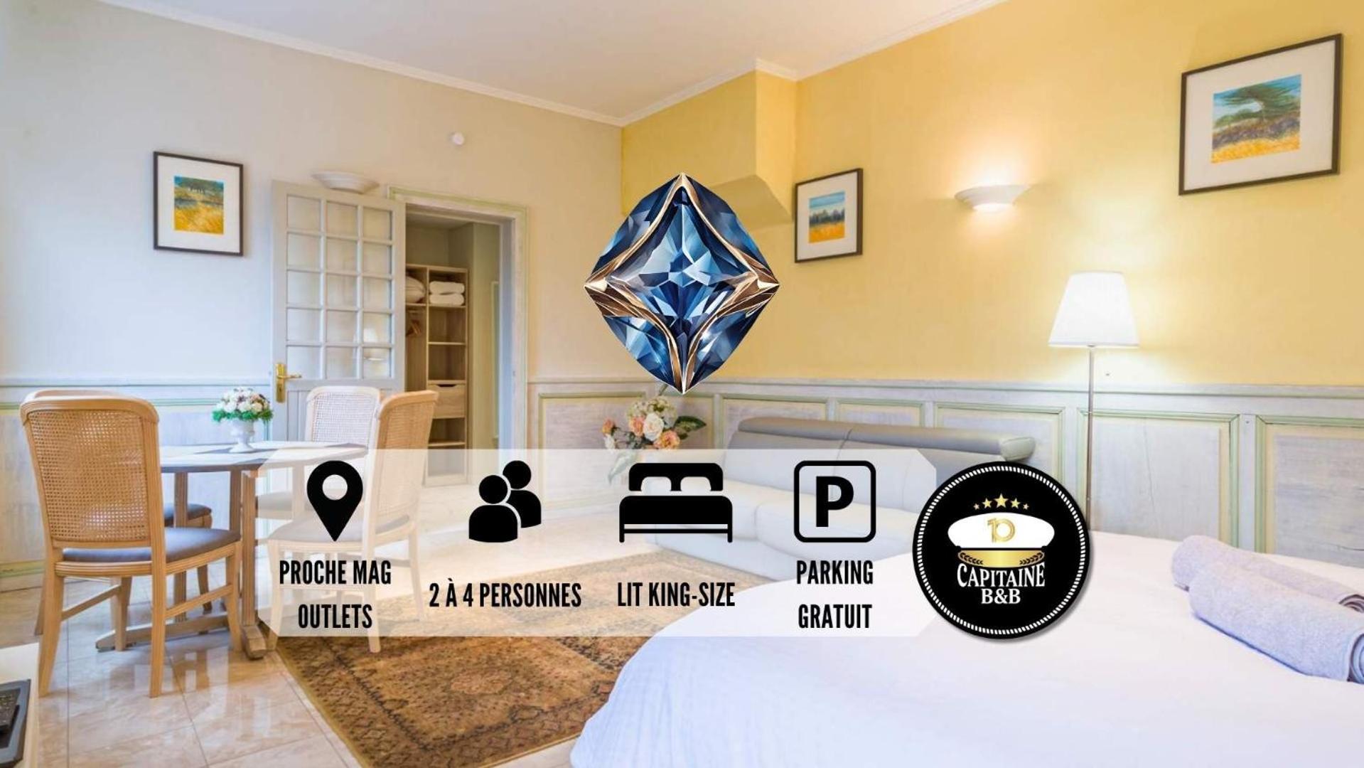 Le Saphir - Confort - Proche Mag Outlet Troyes - Parking Gratuit Pont-Sainte-Marie Exterior foto